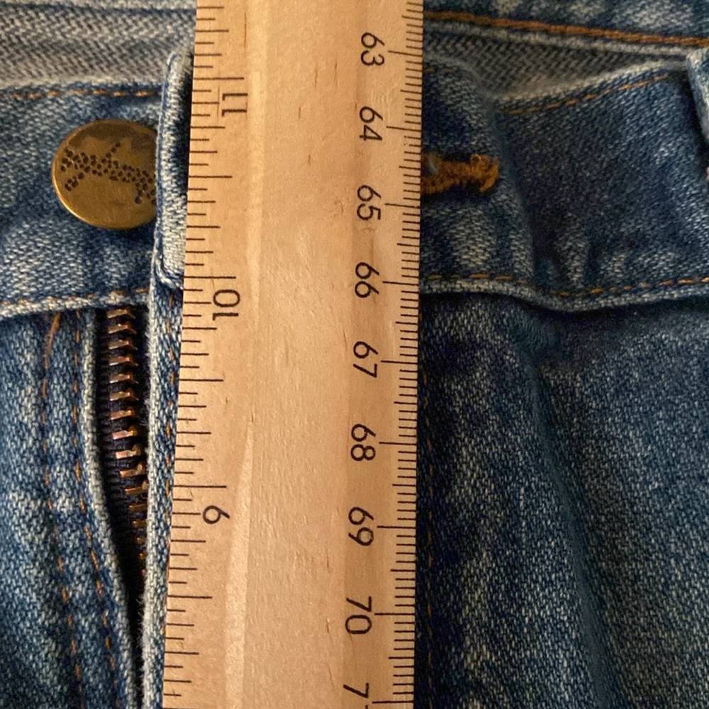 Wrangler Naturally Distressed Vintage Blokecore Denim Jeans 34/32 - Picture 5 of 16
